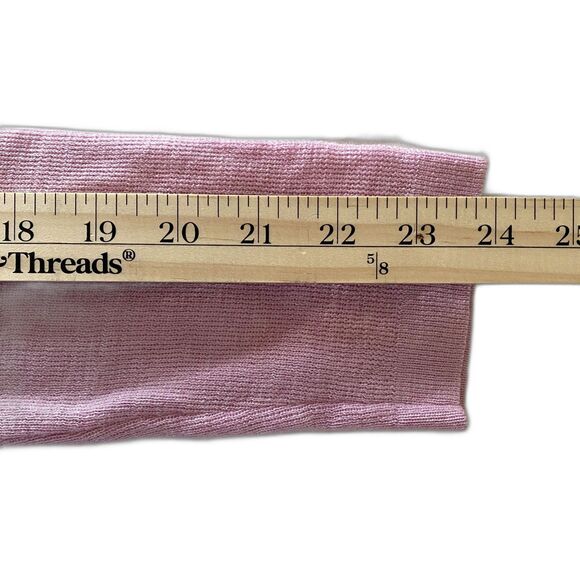 Banana Republic Lavender Merino Wool Blend V-Neck Sweater Lightweight Buttons L - Picture 10 of 10